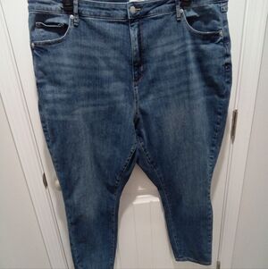 Sonoma Plus Size 22W High Rise Curvy Skinny Denim Blue Jeans